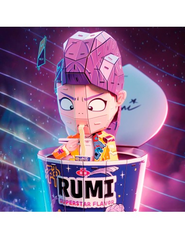 Puzzle 4D Rumi en la Taza de Ramen 6077588 K-POP DEMON HUNTERS SPIN MASTER
