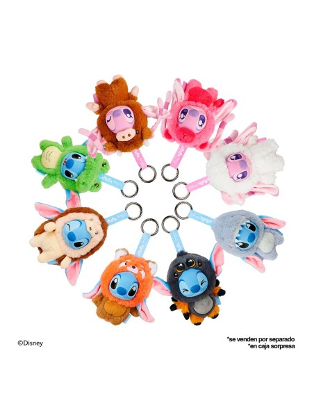 Peluche Yuyus 12 cm Stitch y Angel Serie 2 6315870947 DISNEY SIMBA