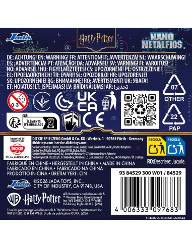 Sobres sorpresa Mini Figuras 9384529300W01 HARRY POTTER JADA