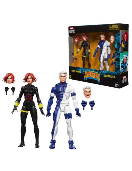 Pack 2 figuras Black Widow y Quicksilver G2122 MARVEL HASBRO