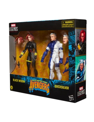 Pack 2 figuras Black Widow y Quicksilver G2122 MARVEL HASBRO