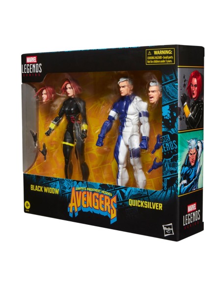 Pack 2 figuras Black Widow y Quicksilver G2122 MARVEL HASBRO