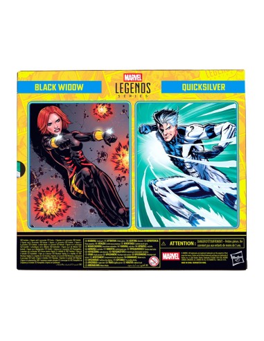 Pack 2 figuras Black Widow y Quicksilver G2122 MARVEL HASBRO