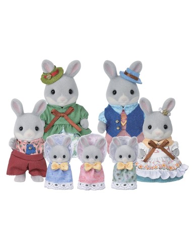 Familia Conejo Colita de Algodón Set Celebracion 5863 SYLVANIAN