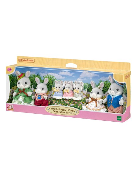 Familia Conejo Colita de Algodón Set Celebracion 5863 SYLVANIAN