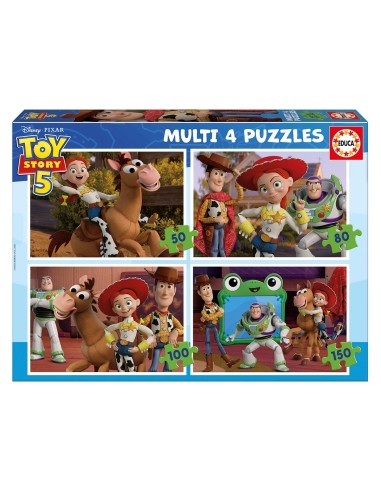4 Puzzles 50-80-100-150 piezas Toy Story 5 20468 DISNEY EDUCA