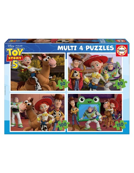 4 Puzzles 50-80-100-150 piezas Toy Story 5 20468 DISNEY EDUCA