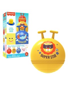 Saltador amarillo 42 cm. con hinchador 920D00087 FISHER PRICE DEQUBE