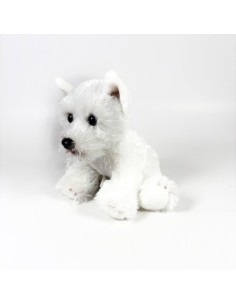 Peluche Westie Terrier Blanco Sentado 12Cm 939D00260 BOCALAN DEQUBE
