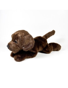 Peluche Labrador Chocolate Tumbado 25Cm 939D00284 BOCALAN DEQUBE