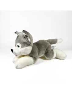 Peluche Husky Tumbado 25Cm 939D00295 BOCALAN DEQUBE