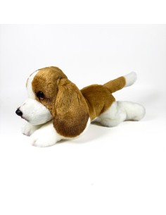 Peluche Basset Hound Tumbado 25Cm 939D00298 BOCALAN DEQUBE