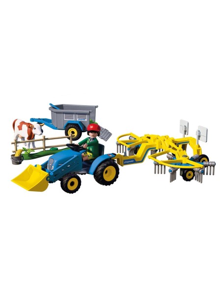 Tractor Pequeño con Hileradora de Heno 72163 PLAYMOBIL