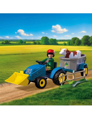 Tractor Pequeño con Hileradora de Heno 72163 PLAYMOBIL