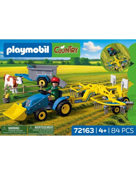Tractor Pequeño con Hileradora de Heno 72163 PLAYMOBIL