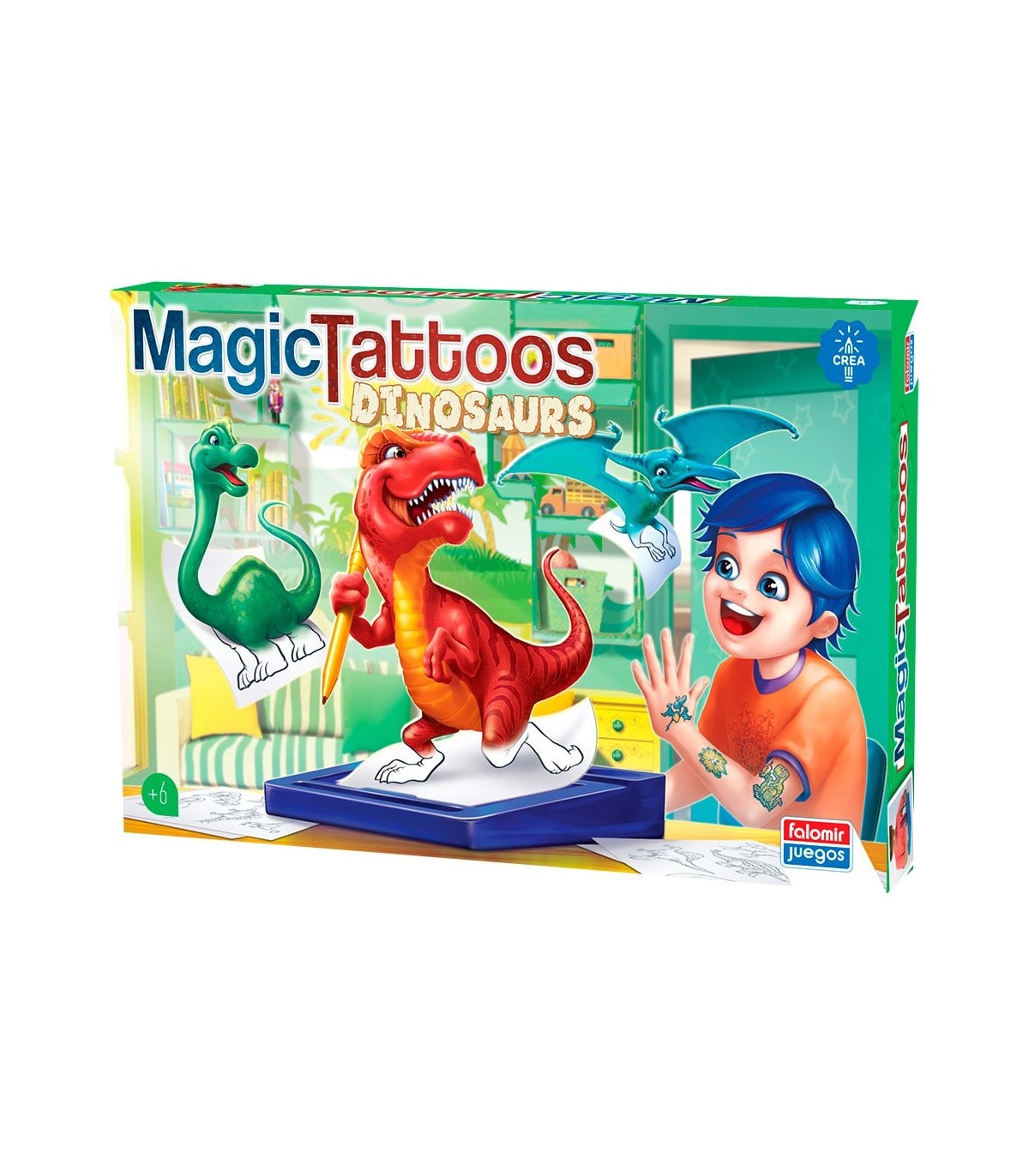 Tatuajes mágicos dinosaurios 31053 | FALOMIR | Juguetes Abracadabra