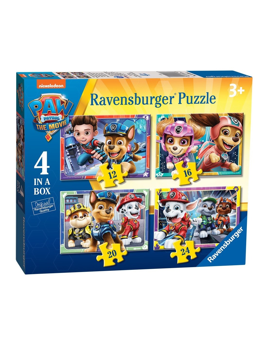 Puzzle 4 in a box Paw Patrol movie 03099 | PAW PATROL RAVENSBURGUER ...