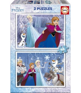 Puzzle 2x48 Frozen 16852 FROZEN EDUCA