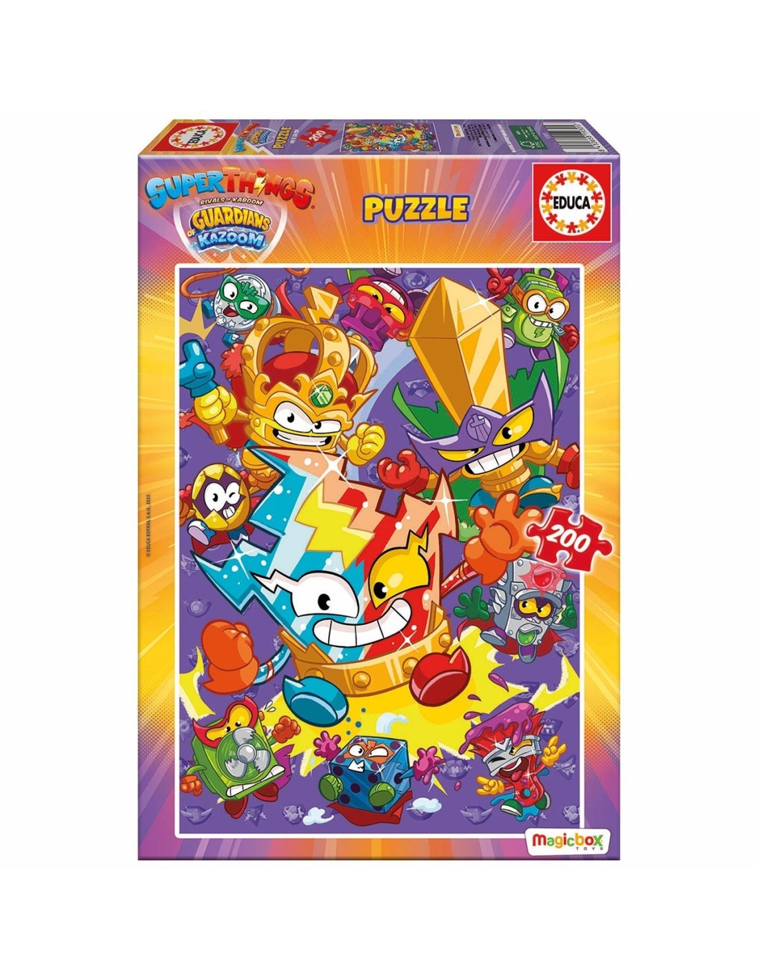 Puzzle 200 Superthings 19301 | SUPERZINGS EDUCA | Juguetes Abracadabra