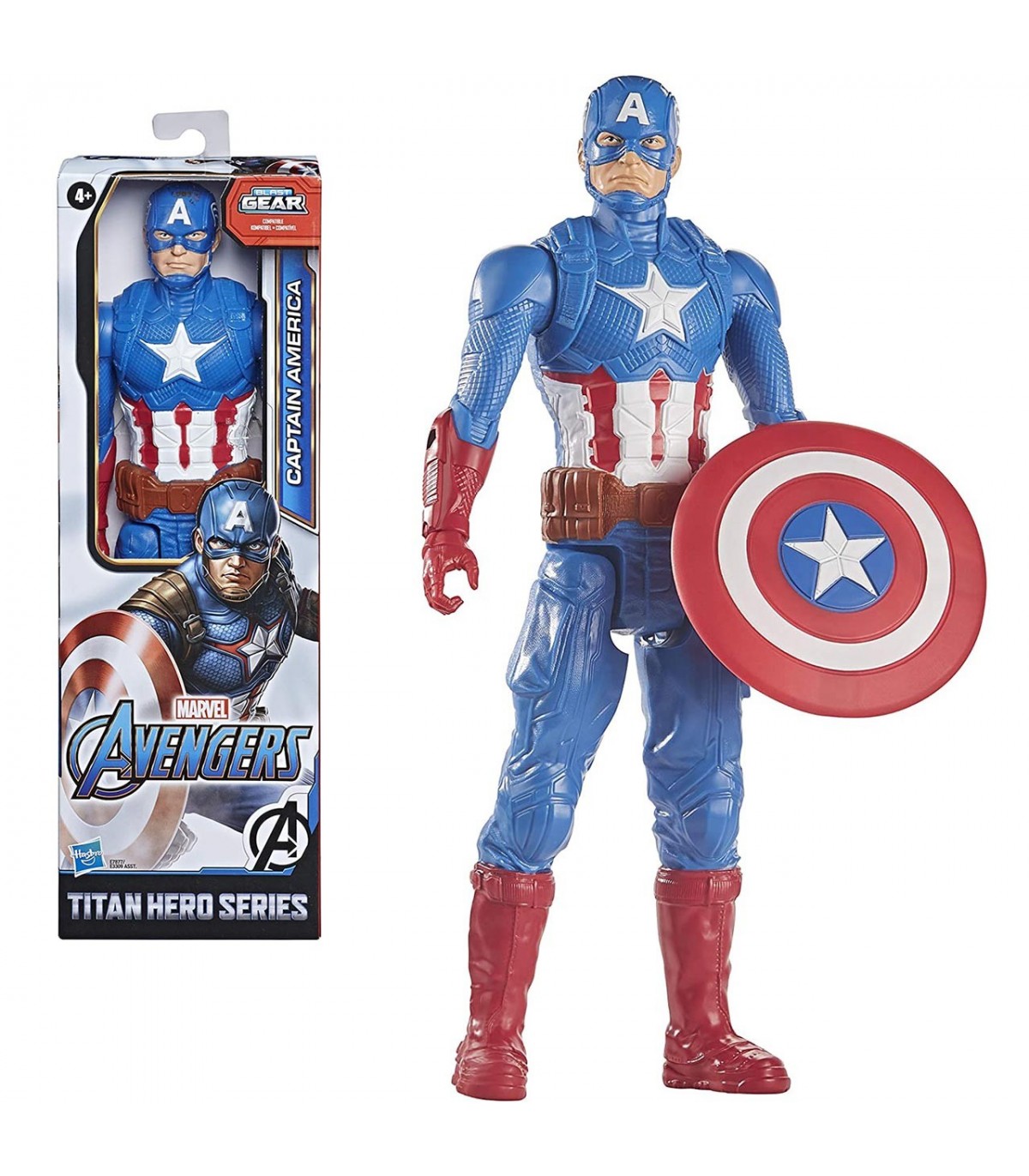 puntada retroceder Maligno Figura Titán Capitán América E7877 | AVENGERS HASBRO | Juguetes Abracadabra