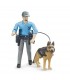 Agente con perro policia 62150 BRUDER
