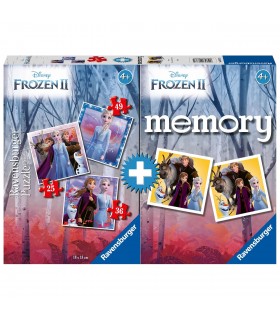 Multipack memory + 3 puzzles Frozen 2 20673 FROZEN RAVENSBURGUER