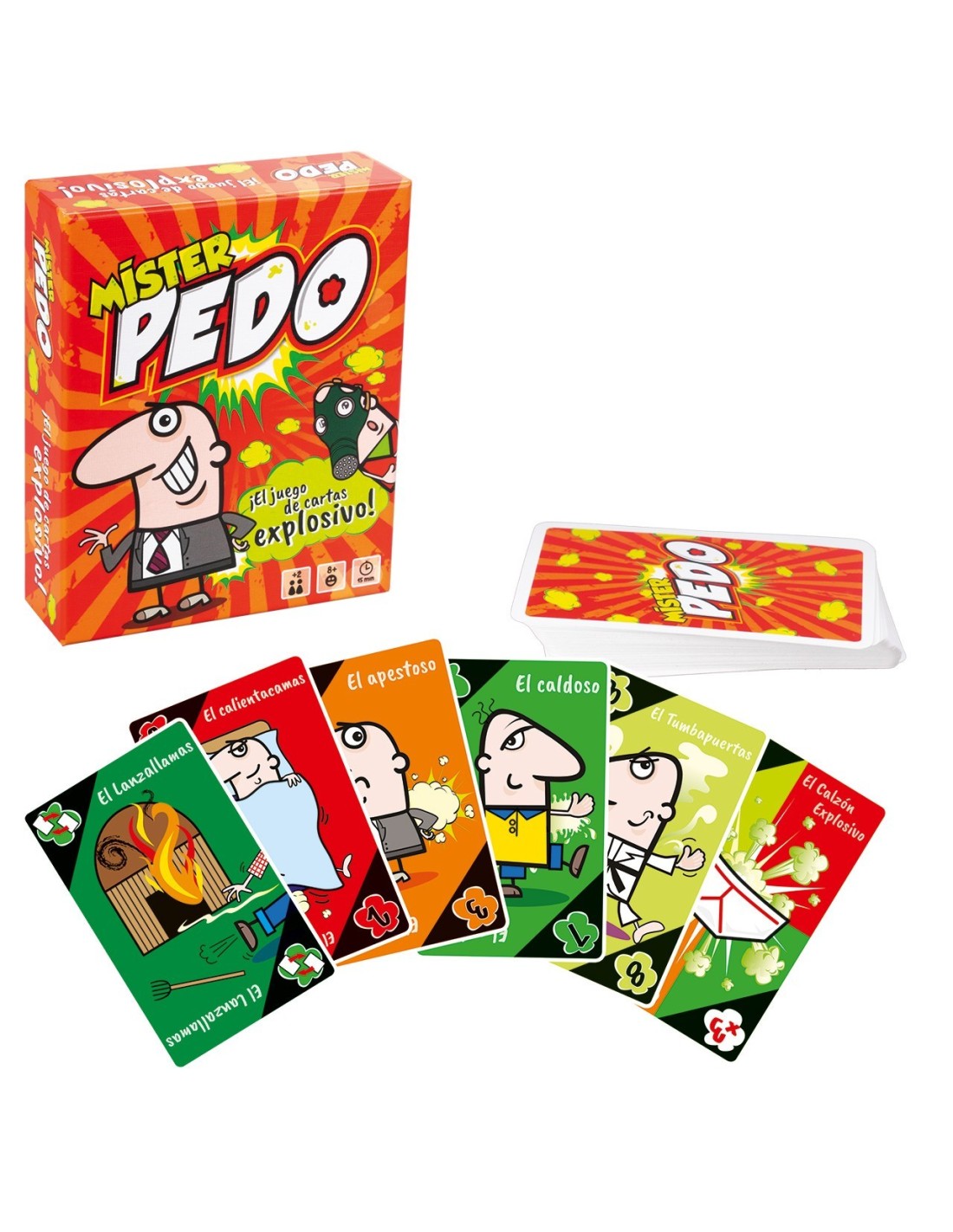 Mr Pedo Juego De Cartas Para Niños Y Adultos De 8+ Años, Juego De Mesa Rápido Y Divertido Para 2 O Más Jugadores, Imitar Sonidos De Pedos