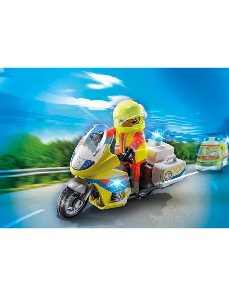 Moto de Emergencias con Luz Intermitente City Life 71205 PLAYMOBIL
