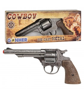 Cowboy Revolver 8 Tiros - Plata 80/0 GONHER