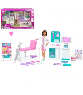 Muñeca Barbie doctora con clínica médica GTN61 BARBIE