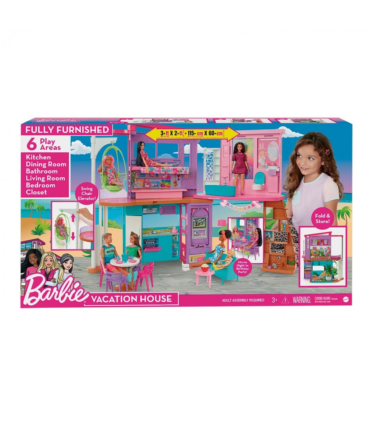 uddybe mover harpun Barbie Casa Malibú 2022 HCD50 | BARBIE | Juguetes Abracadabra
