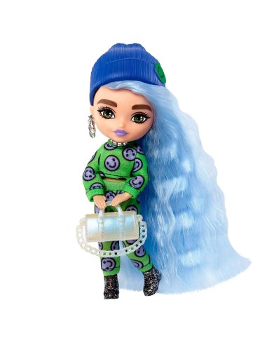 Muñeca Barbie extra mini pelo azul hielo HGP65 BARBIE