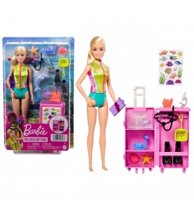 Muñeca Barbie Tú puedes ser Bióloga Marina HMH26 BARBIE