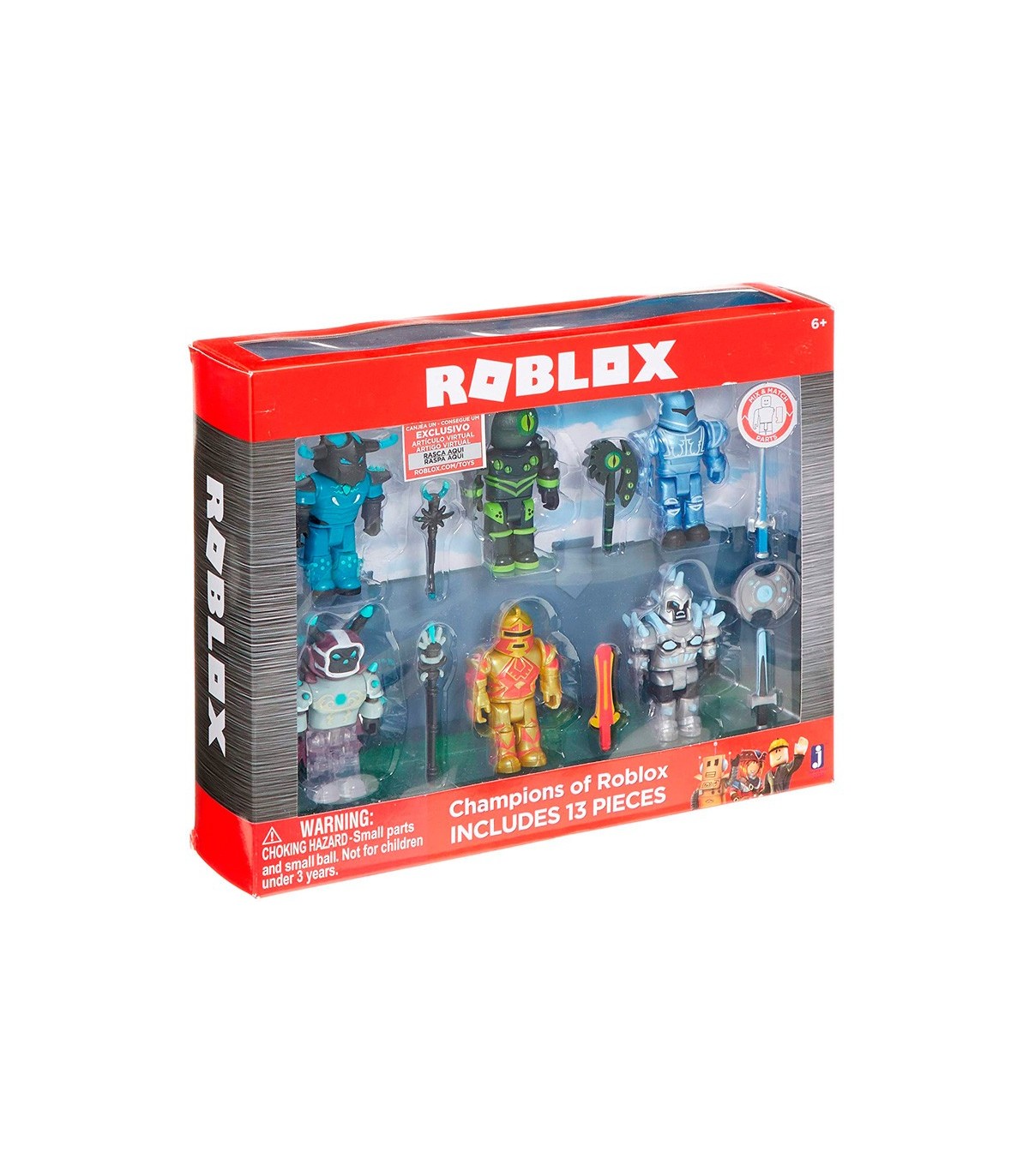 Roblox Multipack 6 Figuras Rbl03000 Giochi Preziosi Juguetes Abracadabra - canjear codigo de juguete roblox