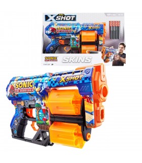 X-shot skins dread Sonic bulk con 12 dardos 36583 SONIC ZURU