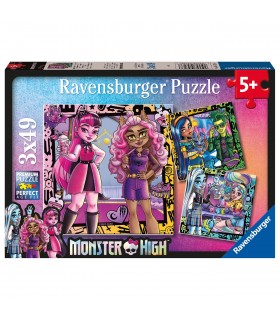 Puzzle 3x49 piezas Monster High 05723 MONSTER HIGH RAVENSBURGUER