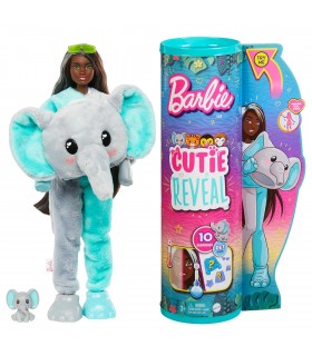Barbie Cutie Reveal Amigos de la jungla Elefante HKP98 BARBIE