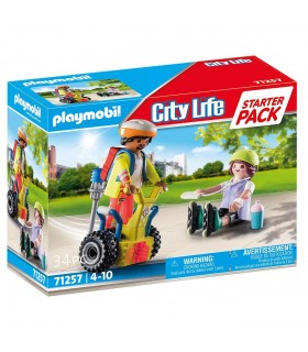Starter Pack Rescate con Balance racer City Life 71257 PLAYMOBIL