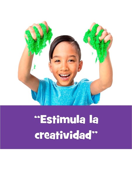 Kinetic Sand bolsa de arena verde 6061463 SPIN MASTER
