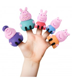 5 marionetas de dedos familia 919D00049 PEPPA PIG DEQUBE