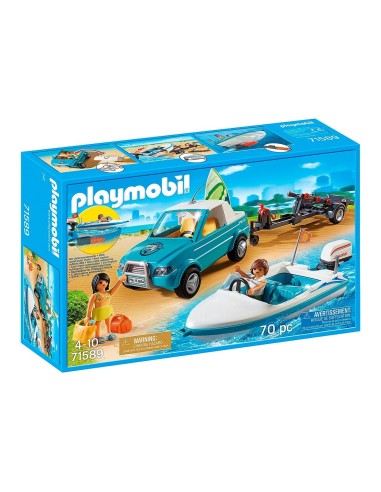 Pick up con Lancha Summer Fun 71589 PLAYMOBIL
