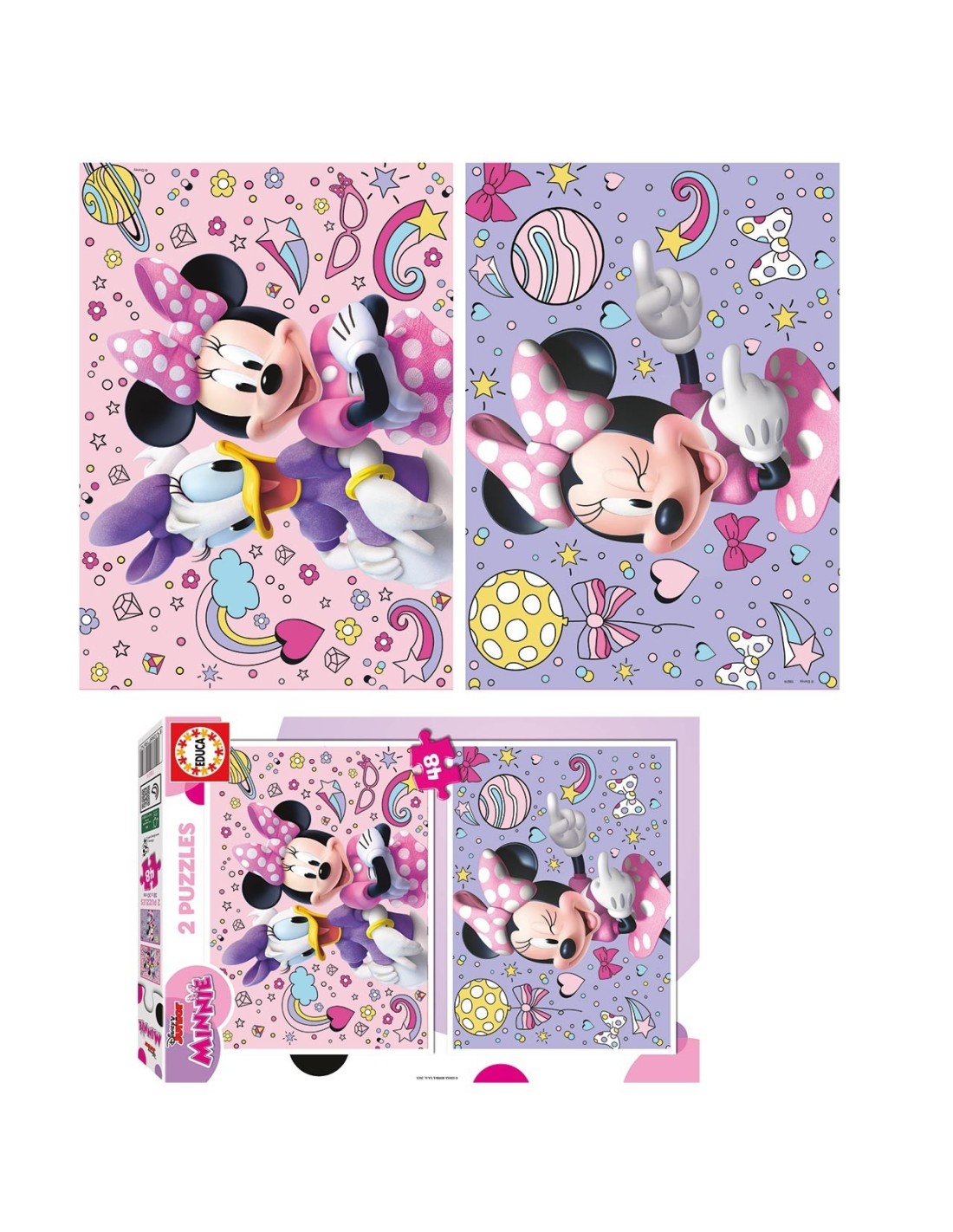 Puzzle 2x48 Minnie 19674 | MINNIE EDUCA | Juguetes Abracadabra
