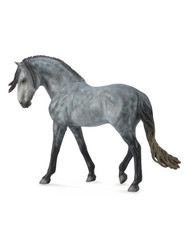 semental andaluz gris oscuro rucio escala 1:12 -deluxe -88631 -collecta 90188631 COLLECTA COLLECTA