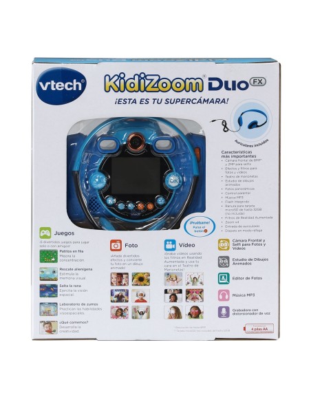 Cámara digital Kidizoom FX 12 en 1 azul 80-519922 V-TECH