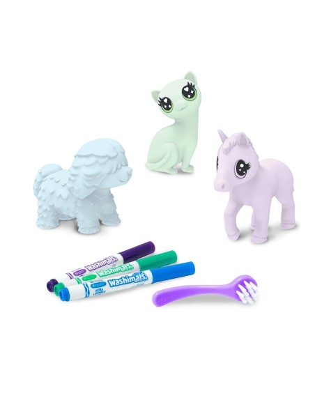 Washimals Pets Set de 3 mascotas colores pastel 74-7511 CRAYOLA