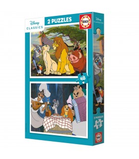 Puzzle 2x48 Disney Animals 19996 FROZEN EDUCA