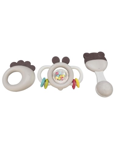 pack 3 sonajeros y mordedor 768T00837 TACHAN