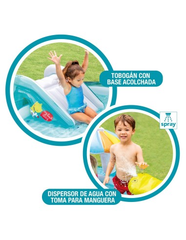 Centro de juegos cocodrilo con tobogán 57165NP INTEX