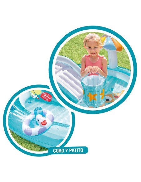 Centro de juegos cocodrilo con tobogán 57165NP INTEX