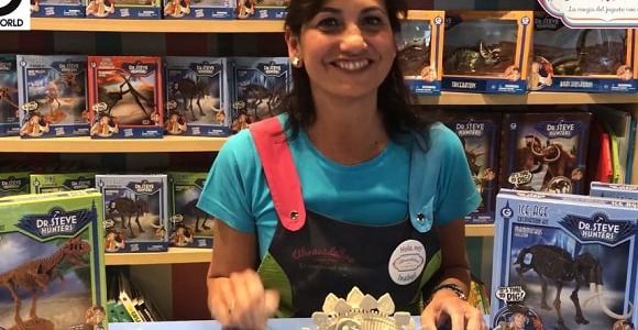 Actividades para niños en Abracadabra. Encuentra los huesos del dinosaurio